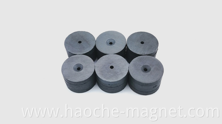 Good Price Magnet with Countersunk Hole Ferrite Radial Oriented Ring Magnet
